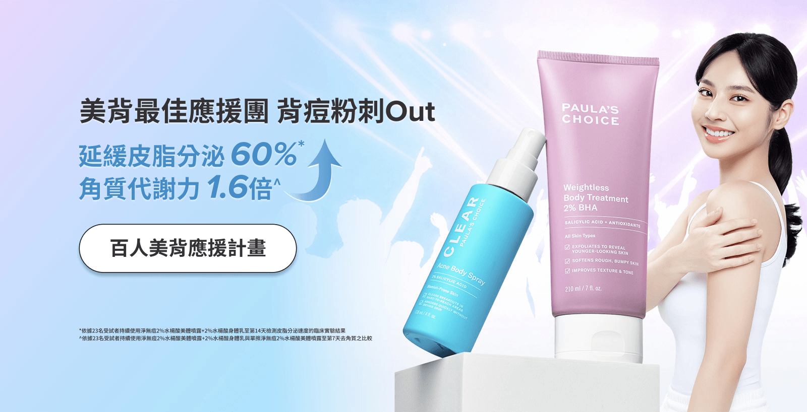 美背最佳應援團 背痘粉刺Out