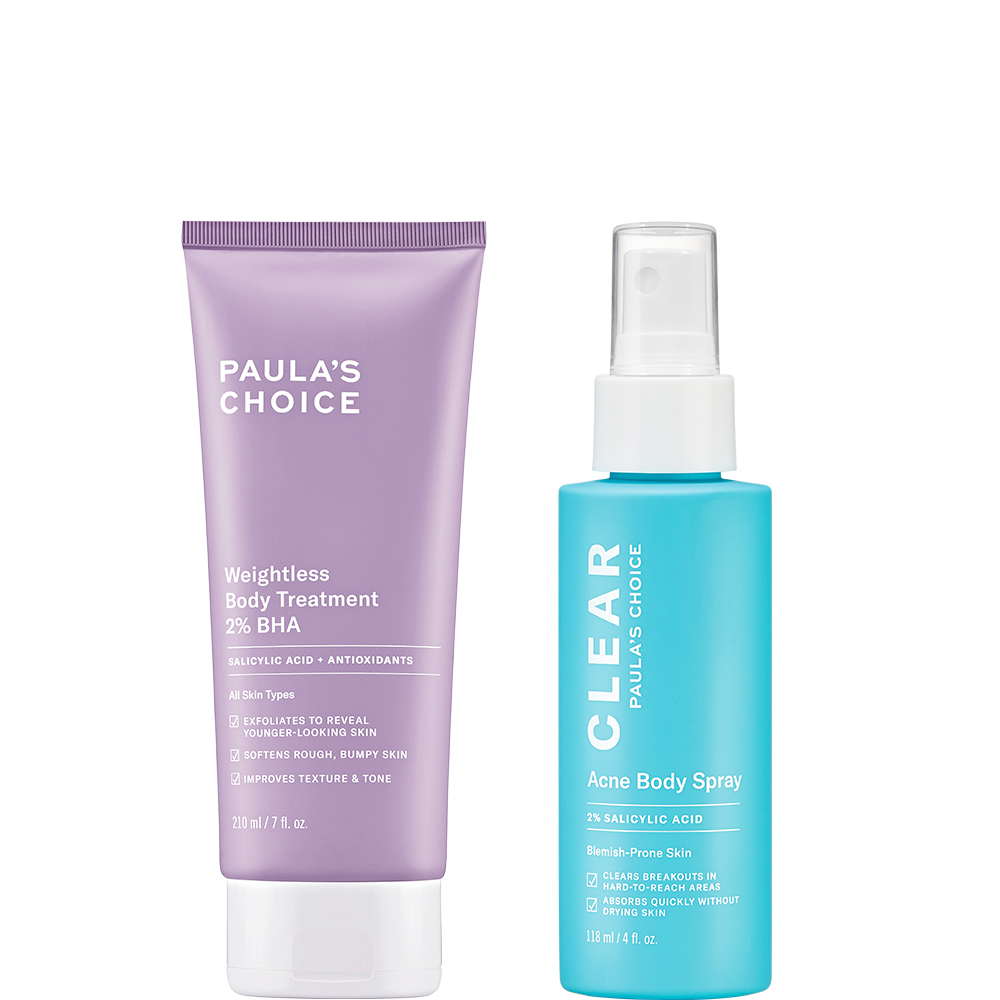 寶拉珍選2%水楊酸身體乳+淨無痘2%水楊酸美體噴露