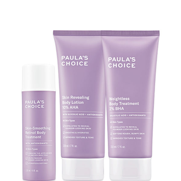 寶拉珍選【美體三冠王】2%水楊酸身體乳 +10%果酸身體乳 +抗老化緊緻A醇身體乳